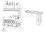 Head And Rocker Arm Group 120 Hp Stern Drive