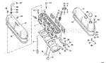 Head And Rocker Arm Group 170 & 190 Hp Stern Drive Head And Rocker Arm Group 170 & 190 Hp Stern Drive