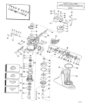 Upper Gearcase Group 120, 140 Models Stern Drive