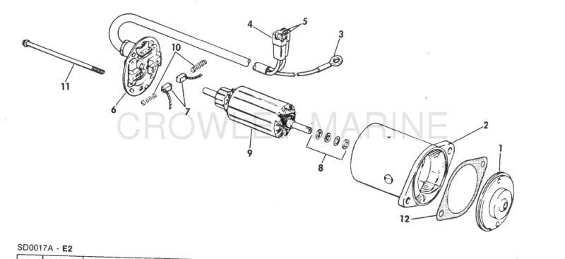 Tilt Motor Group 120, 140 Models Stern Drive