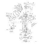 Carburetor & Fuel Pump Group 120, 140 Models Stern Drive