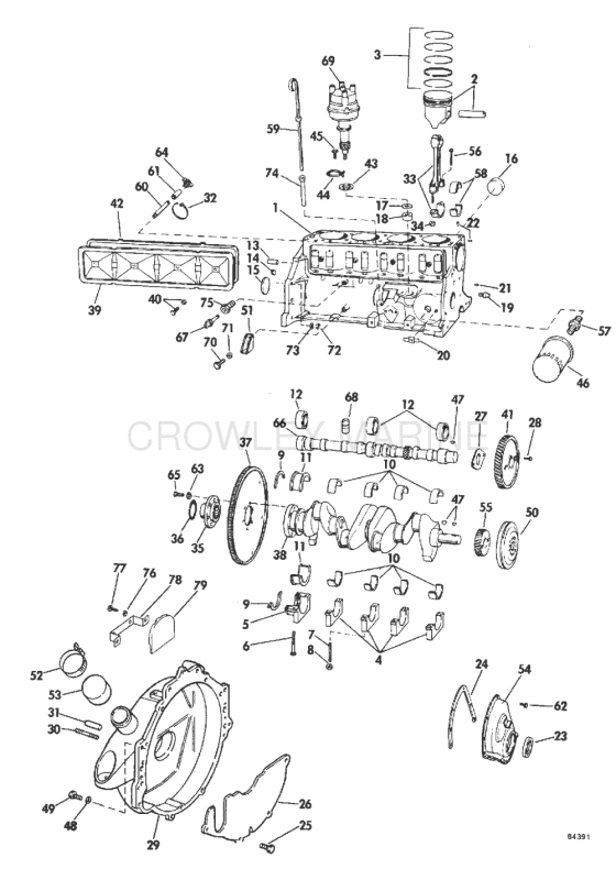 Crankcase Group 140 Hp