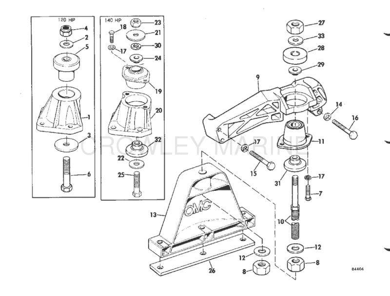 Engine Mount Group With Pre-Set Trim