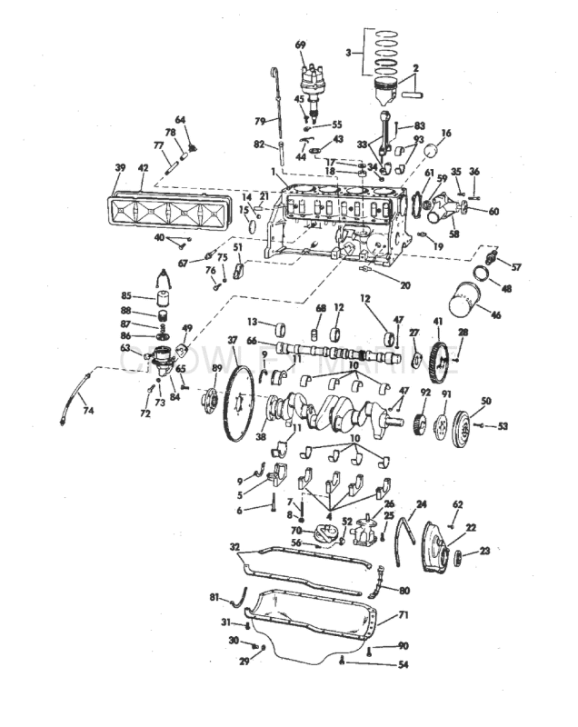 Crankcase Group 120hp