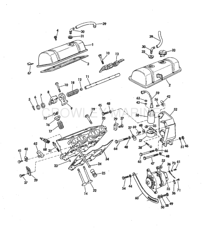 Head And Rocker Arm Group 155 Hp