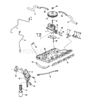 Intake Manifold, Fuel Pump And Carburetor Lines 155 Hp