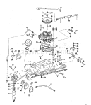 Intake Manifold, Fuel Pump, And Carburetor Lines 210 Hp