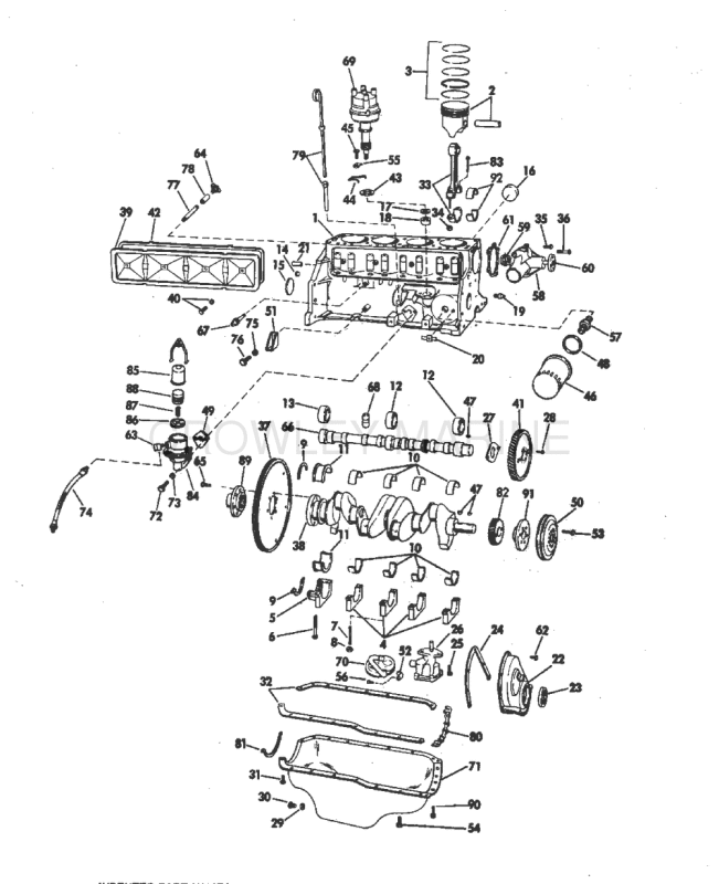 Crankcase Group 120 H.P