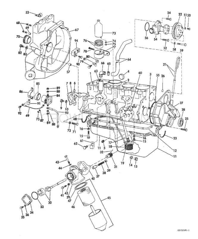 Crankcase Group 80 Hp