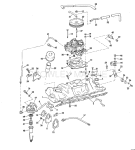 Intake Manifold, Fuel Pump, And Carburetor Lines 210 Hp