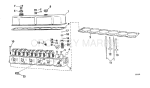 Head And Rocker Arm Group 165 Hp Stern Drive