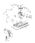 Intake Manifold, Fuel Pump & Carb. Lines 155 Hp Strn Drive