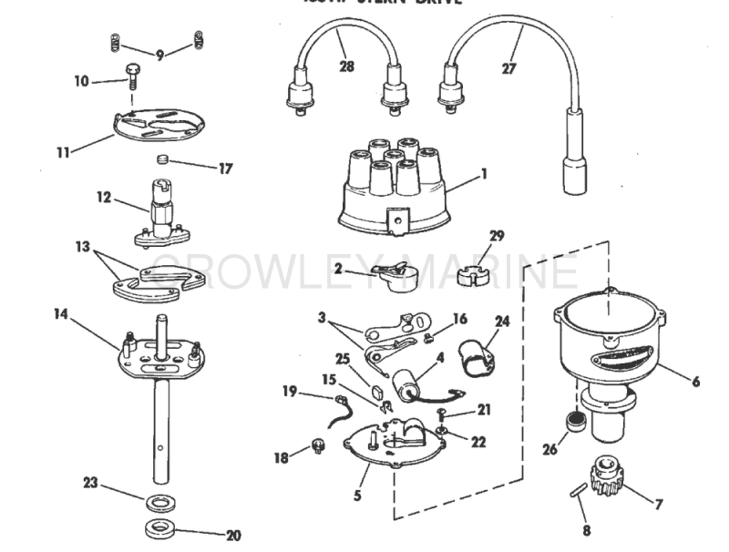 Distributor Group 165 Hp Stern Drive