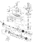 Lower Gearcase Group 100, 120, 155, 165, 225&245 Hp Stern Drive