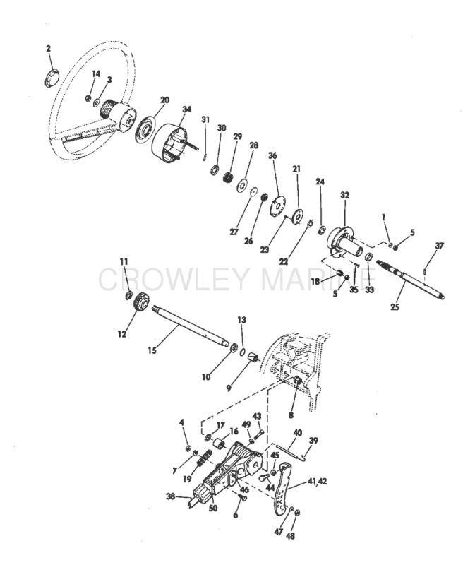 Pull-Pull Steering Stern Drive