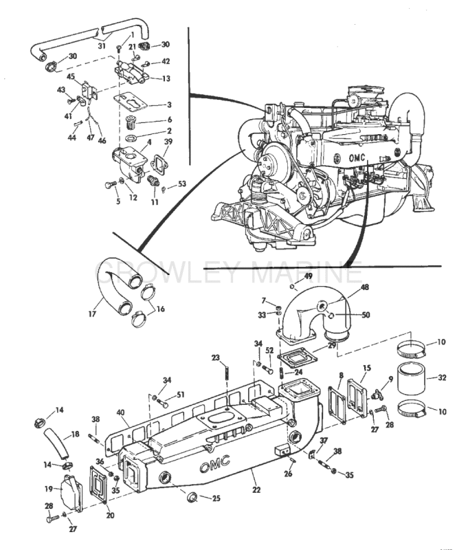 Cooling System Group 140 Hp Stern Drive