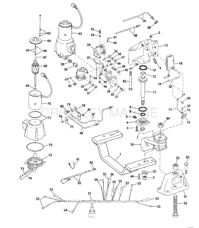 Engine Mount Group 175, 190 & 235 Hp With Selectrim