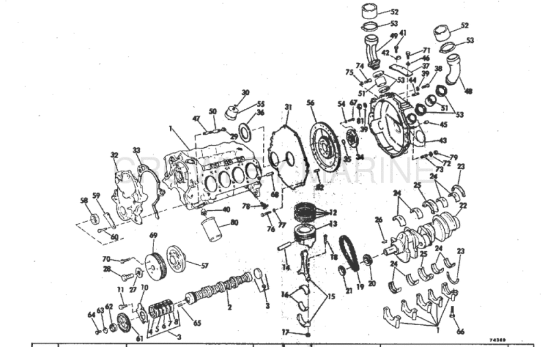 Crankcase Group 235 Hp Stern Drive