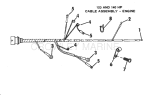 Cable Assembly Group-Engine-120 & 140 Hp W/O Selectrim Cable Assembly Group-Engine-120 & 140 Hp W/O Selectrim