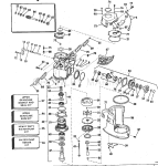 Upper Gearcase Group-High Profile 120, 140, 175, 190, & 235 Hp