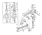 Engine Mount Group 120, 140 Hp Models With Manual Trim Engine Mount Group 120, 140 Hp Models With Manual Trim