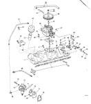 Intake Manifold, Fuel Pump, And Carburetor Lines