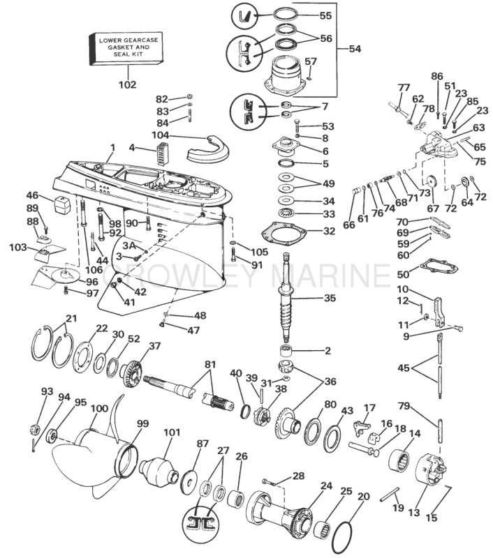 Lower Gearcase Group