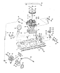 Intake Manifold, Fuel Pump, And Carburetor Lines