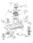 Intake Manifold, Fuel Pump And Carburetor Lines 225 Hp