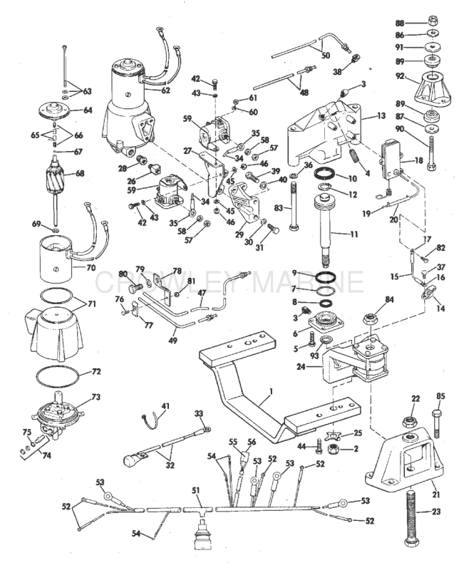 Engine Mount Group 175, 190 & 235 Hp With Selectrim