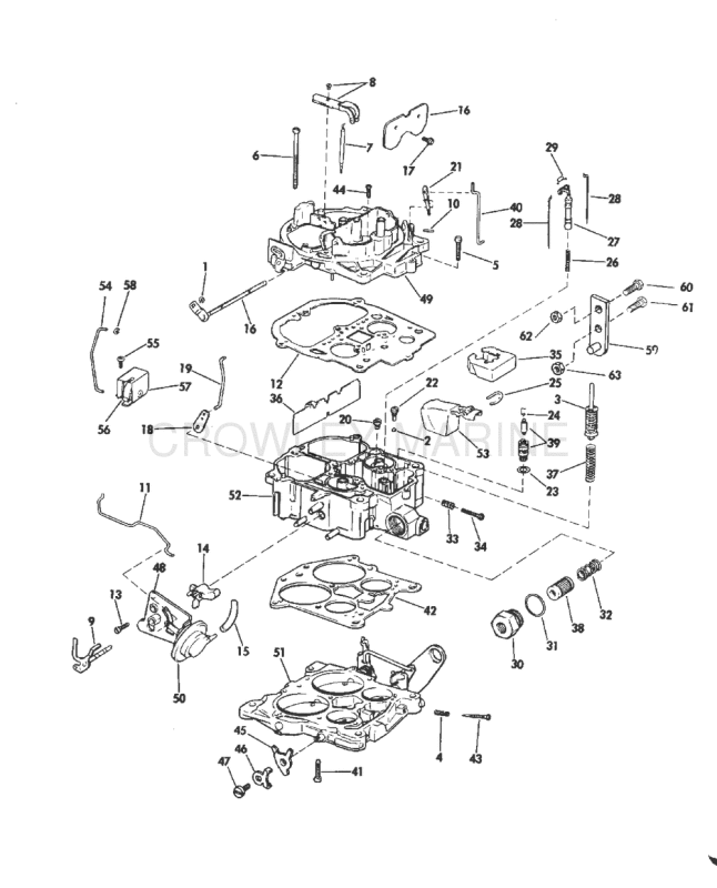 Carburetor Group 225 Hp Models