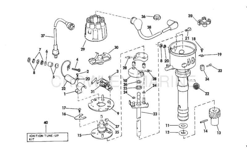 Distributor Group 185-225 Hp Models