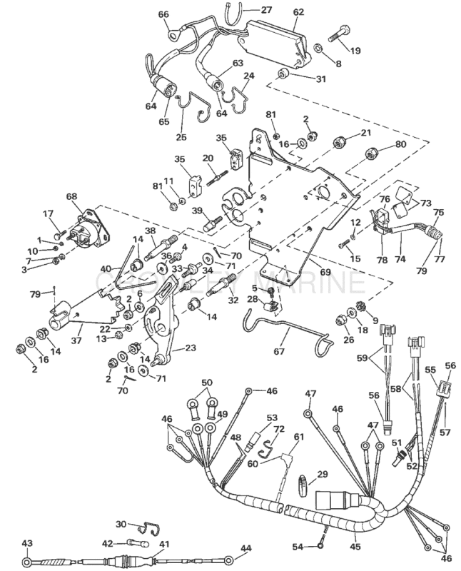 Wire Harness, Bracket & Solenoid