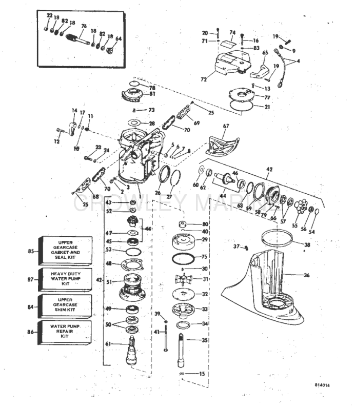 Upper Gearcase Group