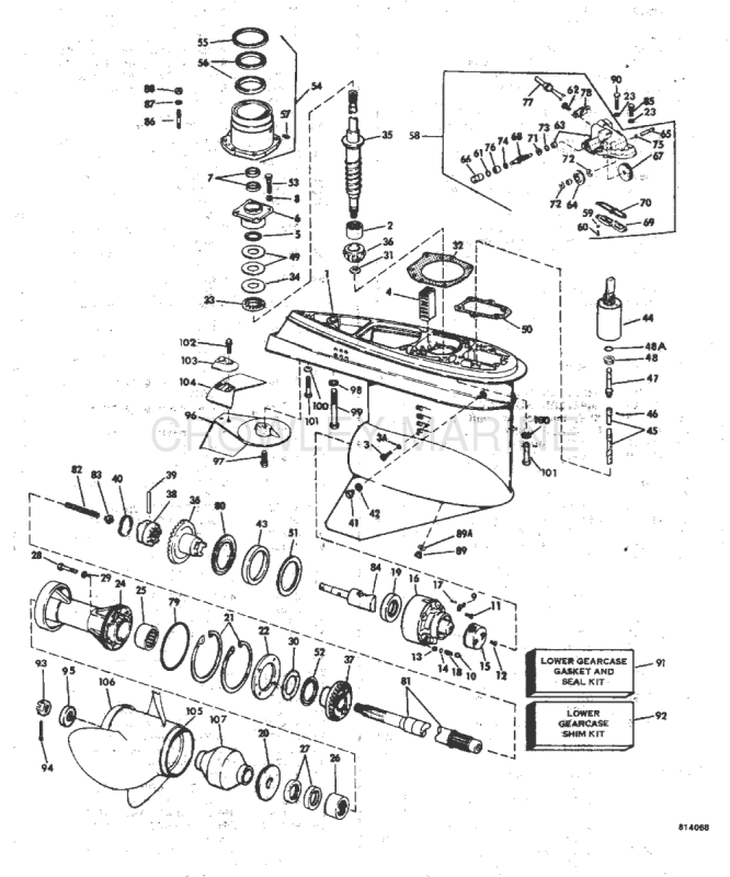 Lower Gearcase Group