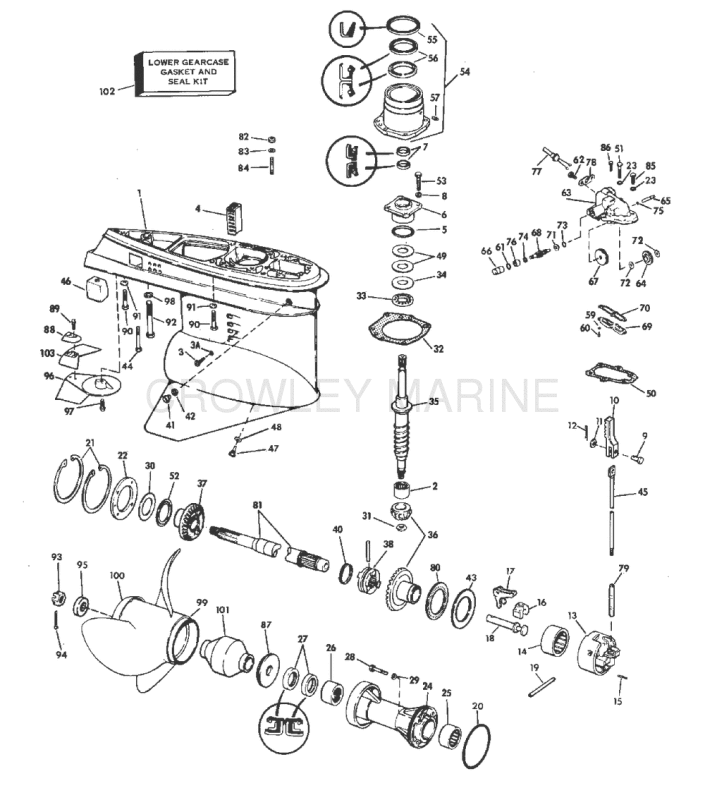 Lower Gearcase Group