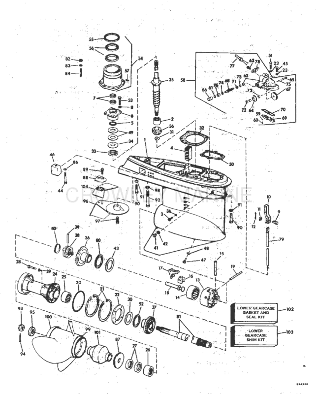 Lower Gearcase Group