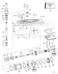 Lower Gearcase - Dual Prop