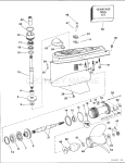 Lower Gearcase - Single Prop