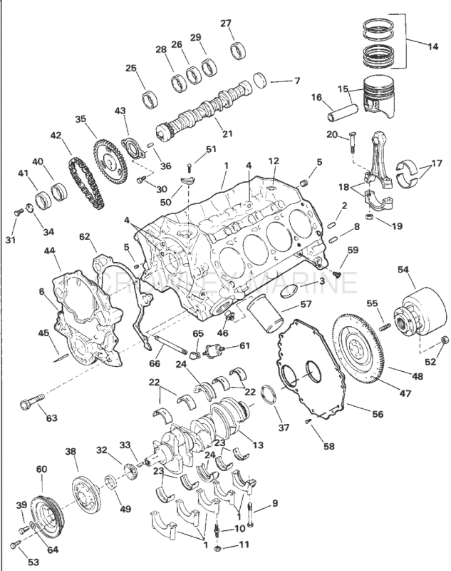 Crankcase - 5.8 Litre