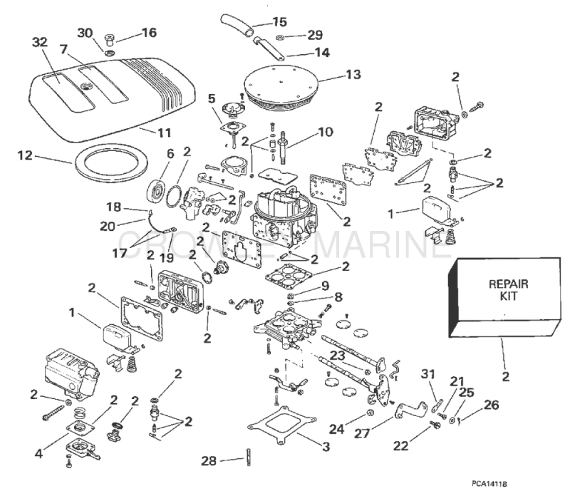 Carburetor - 4v Models