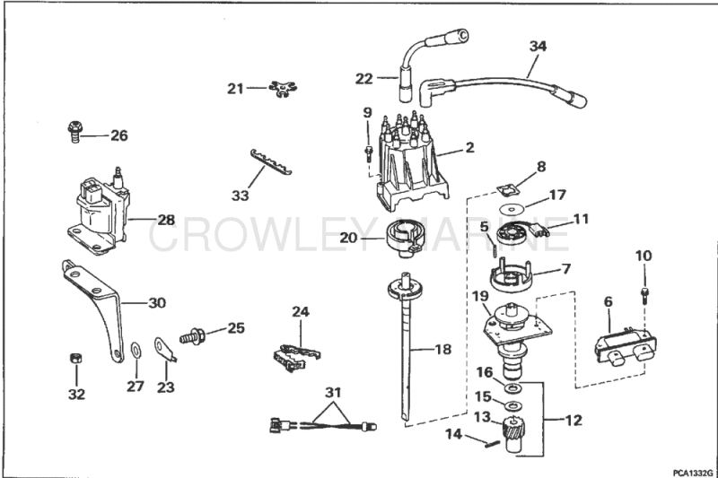 Distributor & Ignition Coil - Tbi Models