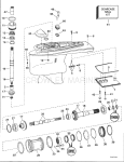 Lower Gearcase - Dual Prop