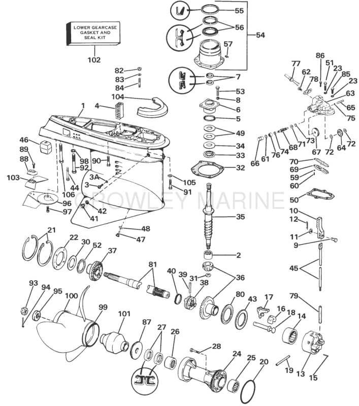 Lower Gearcase Group