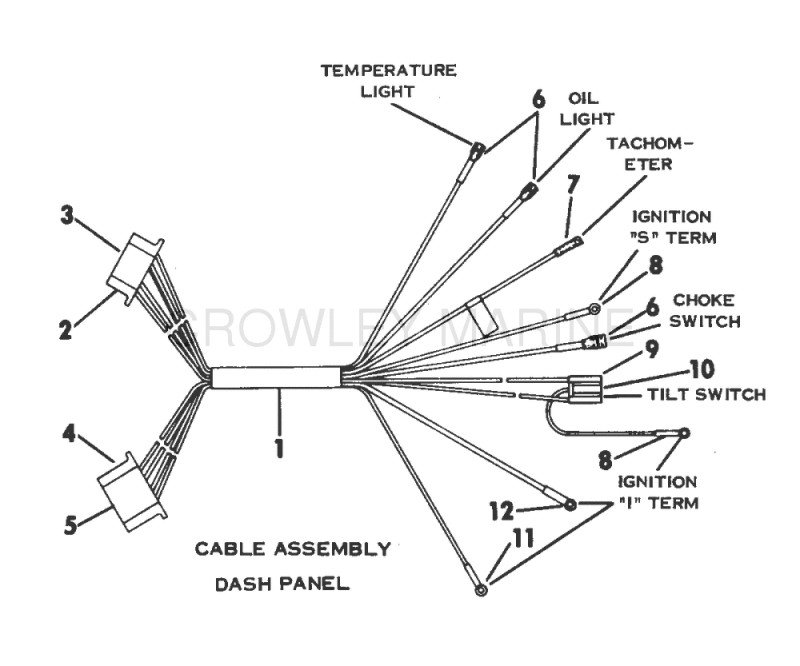 Cable Assembly - Dash Panel