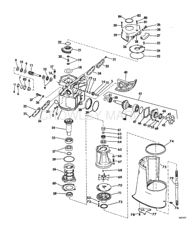 Upper Gearcase Group