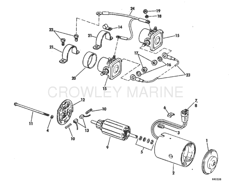 Tilt Motor Group Prestolite Model Etk-4102