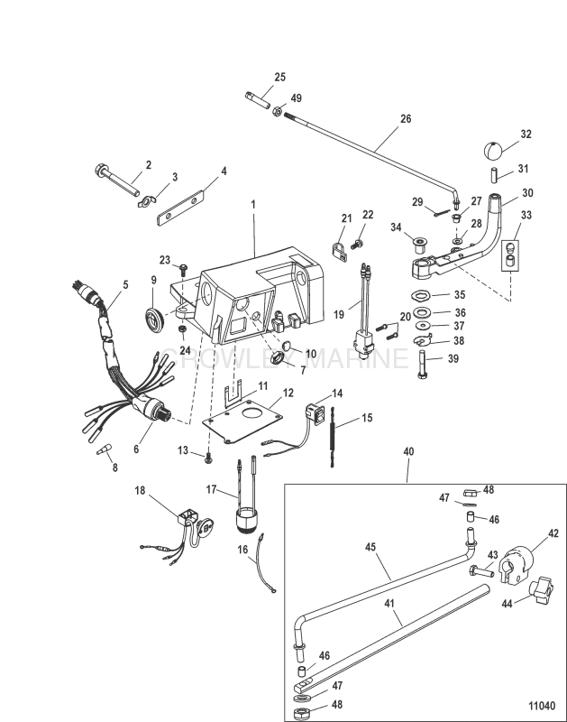 Steering Handle Kit Components 896648a02 image