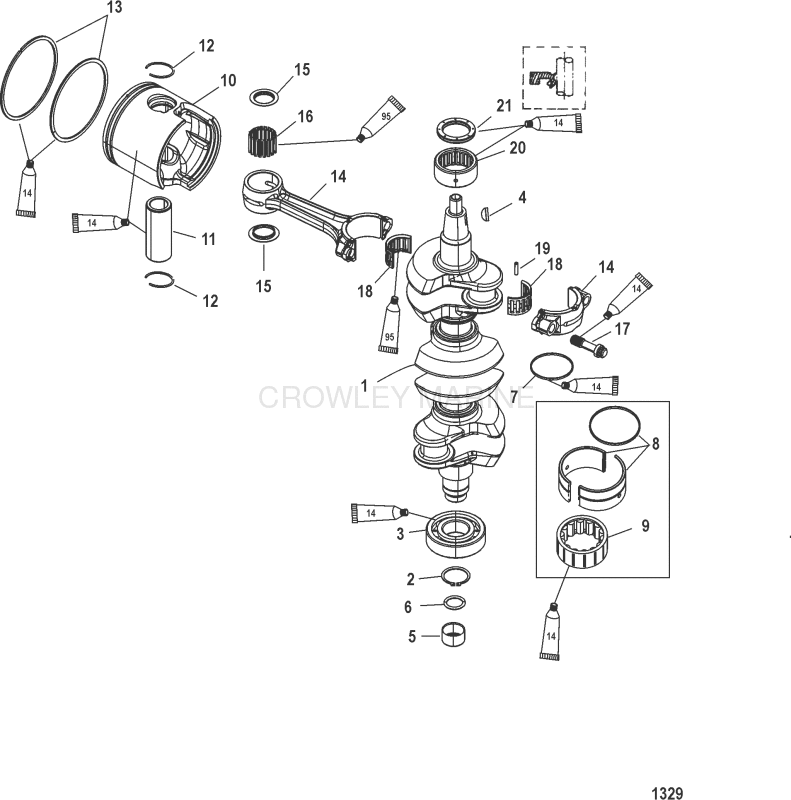 Crankshaft Pistons And Connecting Rods image