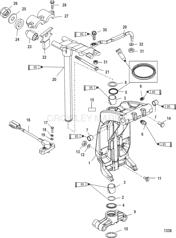 Swivel Bracket And Steering Arm image